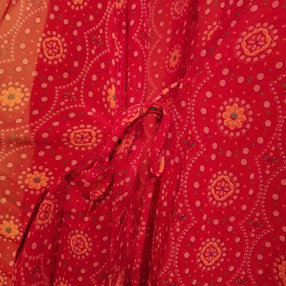 Josie Sheer Robe / Coverup with Tie and Pockets L - Picture 8 of 8